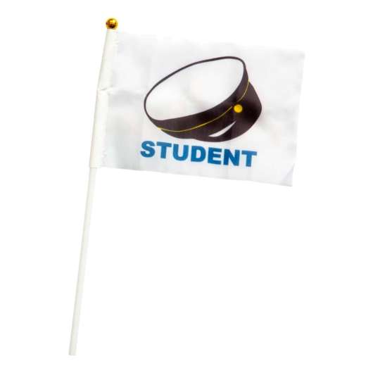 Handflaggor Student - 6-pack