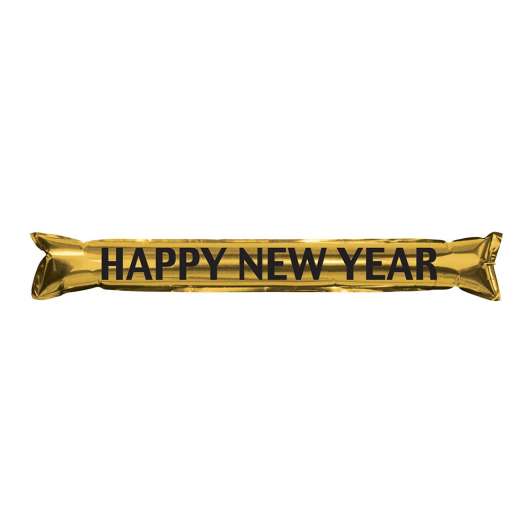 Handklappor Happy New Year Guld/Metallic - 2-pack