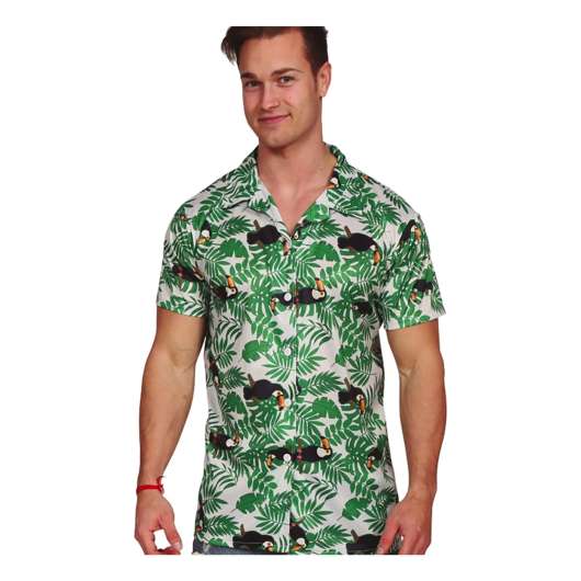 Hawaiiskjorta med Palmer - Medium