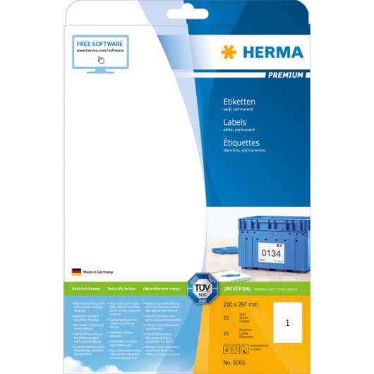 Herma etikett Premium 210x297 (A4) (25)