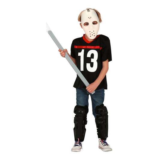 Hockeyspelare Halloween Barn Maskeraddräkt - Large