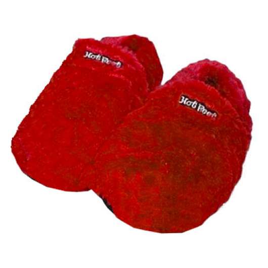 Hot Feet Värmetofflor - Röd