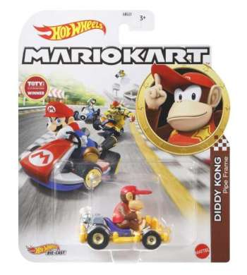 Hot Wheels Mario Kart: Diddy Kong Pipe Frame Die-Cast