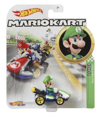 Hot Wheels Mario Kart: Luigi Standard Kart Die-Cast