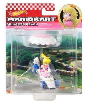 Hot Wheels Mario Kart: Princess Peach B-Dasher + Peach Parasol