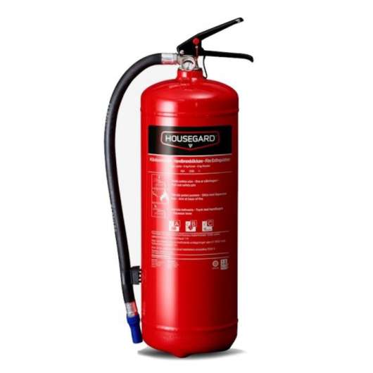 Housegard Brandsläckare med pulver 6 kg Röd