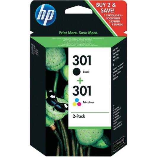 HP 301 Bläckpatroner 2-pack