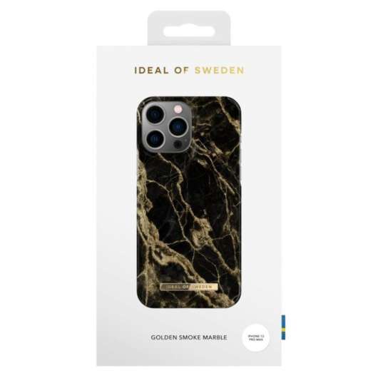 IDEAL OF SWEDEN Mobilskal för iPhone 13 Pro Max Golden Smoke Marble