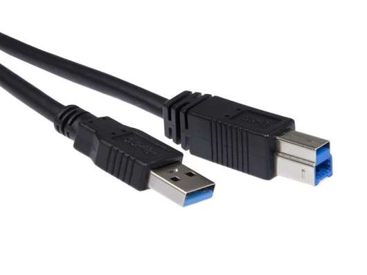 iiglo USB 3.0 kabel Typ A hane - Typ B ha 2m - Svart