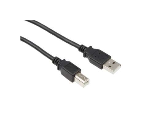 iiglo USB A till USB-B kabel 2m - Svart