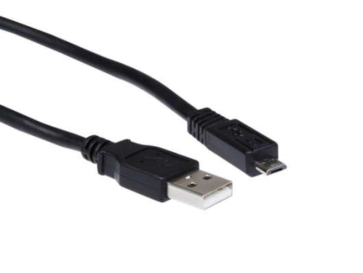 iiglo USB A till USB Micro-B 2.0 kabel 0,3m - Svart