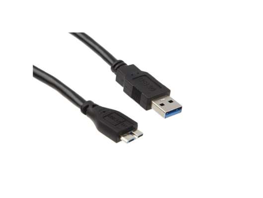 iiglo USB-A till USB Micro-B 3.0 kabel 1m - Svart