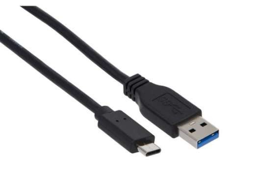 iiglo USB-C till USB A kabel 1m - Svart