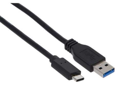 iiglo USB-C till USB A kabel 2m - Svart