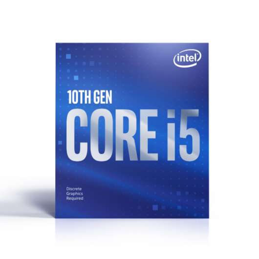 Intel Core i5-10400F - 6 kärnor / 12 trådar / 2,9 GHz / 4,3 GHz Turbo / 12MB / Socket 1200