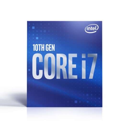 Intel Core i7-10700 - 8 kärnor / 16 trådar / 2,9 GHz / 4,8 GHz Turbo / 16MB / Socket 1200