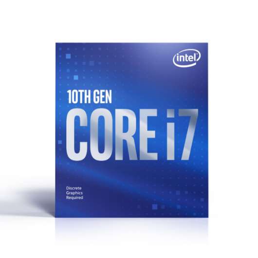 Intel Core i7-10700F - 8 kärnor / 16 trådar / 2,9 GHz / 4,8 GHz Turbo / 16MB / Socket 1200