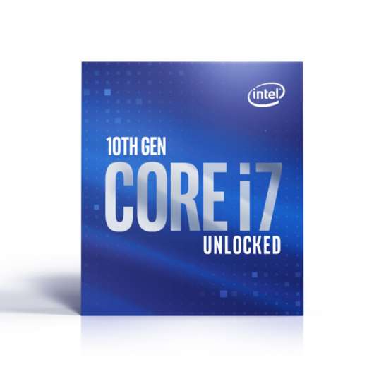 Intel Core i7-10700K - 8 kärnor / 16 trådar / 3,8 GHz / 5,1 GHz Turbo / 16MB / Socket 1200