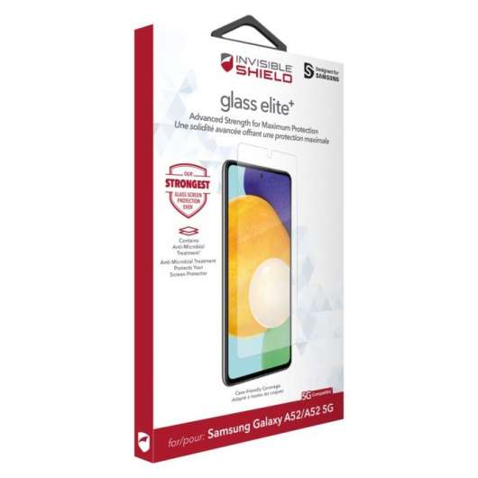Invisible Shield Glass Elite + Skärmskydd för Galaxy A52