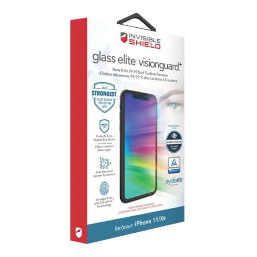 Invisible Shield Glass Elite Visionguard+ för iPhone 11 och Xr