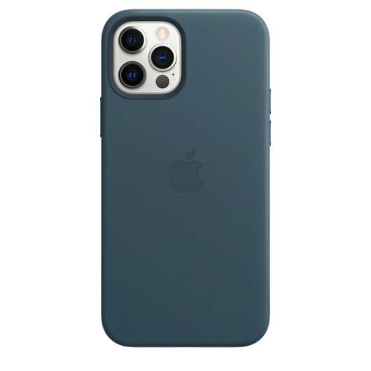 iPhone 12/12 Pro / Apple / Läderskal / MagSafe - Blå