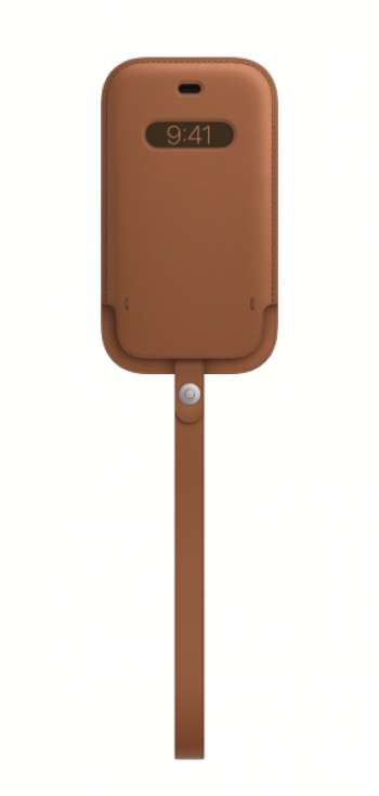 iPhone 12 mini Läder Sleeve med MagSafe - Saddle Brown