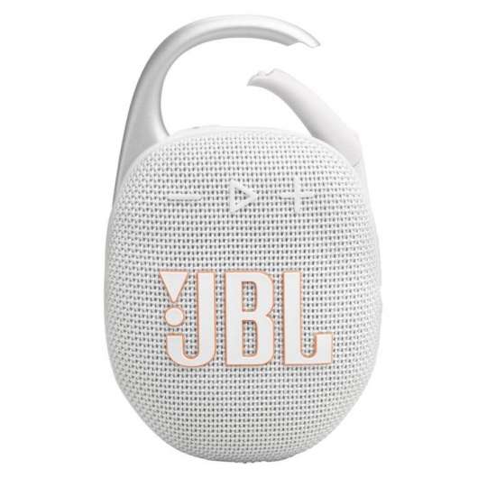 JBL Clip 5 Portabel Bluetooth-högtalare Vit
