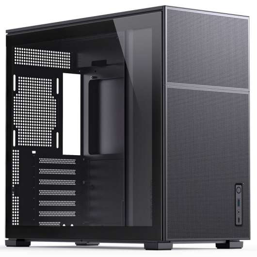 Jonsbo D41 ATX Case, Tempered Glass - Black - Mesh - Without screen