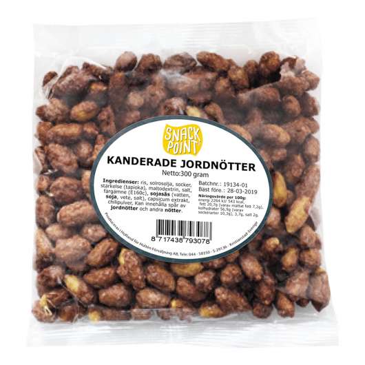 Kanderade Jordnötter - 250 gram