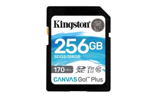 Kingston Canvas Go Plus SDXC - 256GB / UHS-I U3 / V30