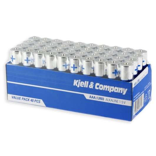 Kjell & Company AAA-batterier (LR03) 40-pack