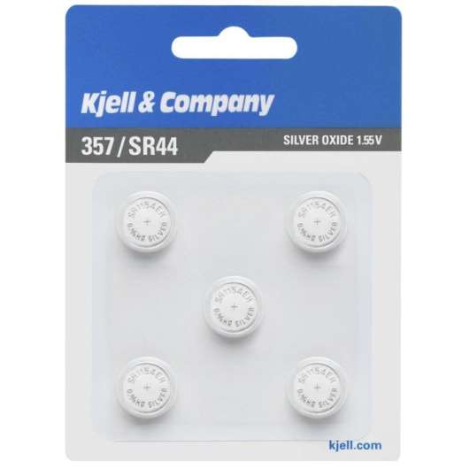 Kjell & Company Knappcellsbatteri SR44 (357) 5-pack