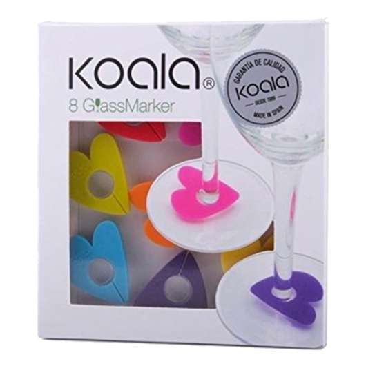 Koala Glasmarkörer - Hjärtan