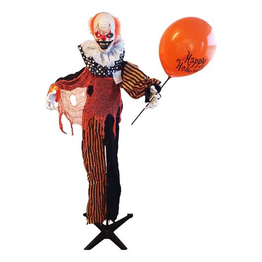Läskig Clown med Ballong Prop