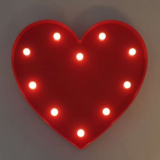 LED-Hjärta - 16 cm