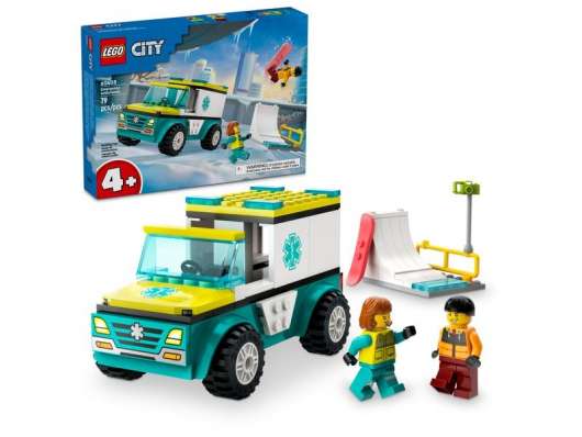 LEGO City Great Vehicles Ambulans och snowboardåkare 60403