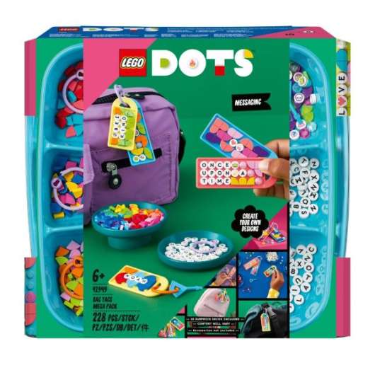 LEGO DOTS Bagagetaggar storpack – Meddelanden 41949