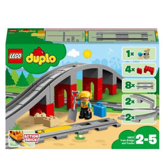 Lego duplo town train bridge and tracks 10872