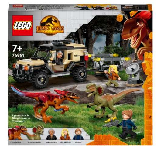 LEGO Jurassic World Pyroraptor & dilophosaurus – transport 76951