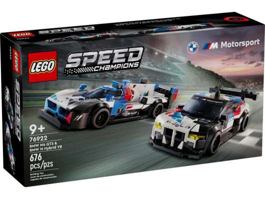 LEGO Speed Champions BMW M4 GT3 och BMW M Hybrid V8 racerbilar 76922