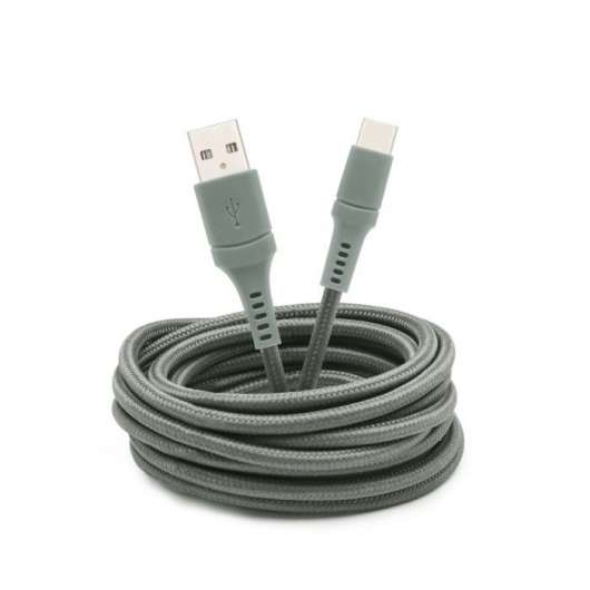 Linocell Colors USB-C-kabel 2,5 m Gröngrå