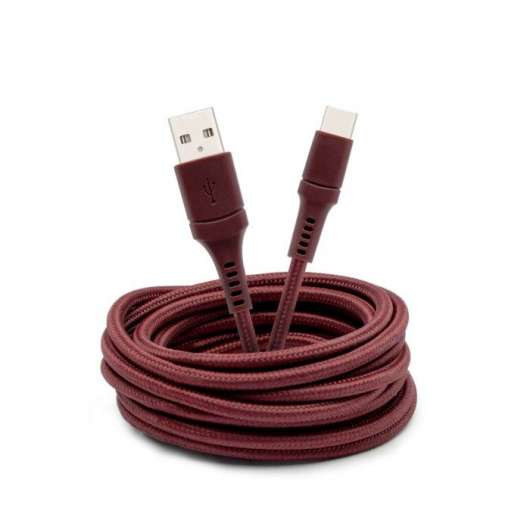 Linocell Colors USB-C-kabel 2,5 m Röd