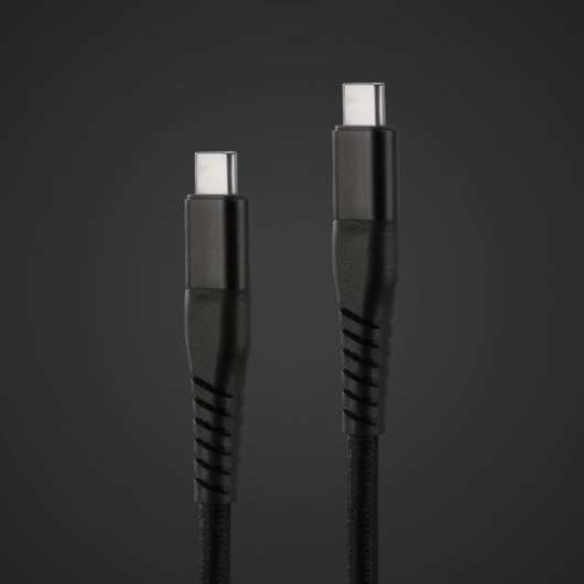 Linocell Premium Kevlar USB-C 3.2-kabel Svart 1 m