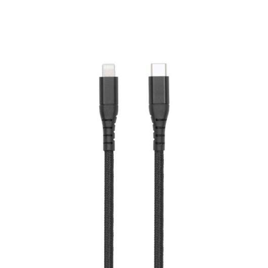 Linocell Premium USB-C till Lightning-kabel Svart 1,8 m