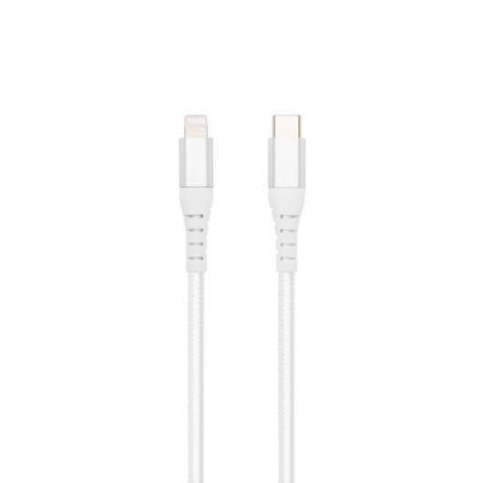 Linocell Premium USB-C till Lightning-kabel Vit 1,8 m