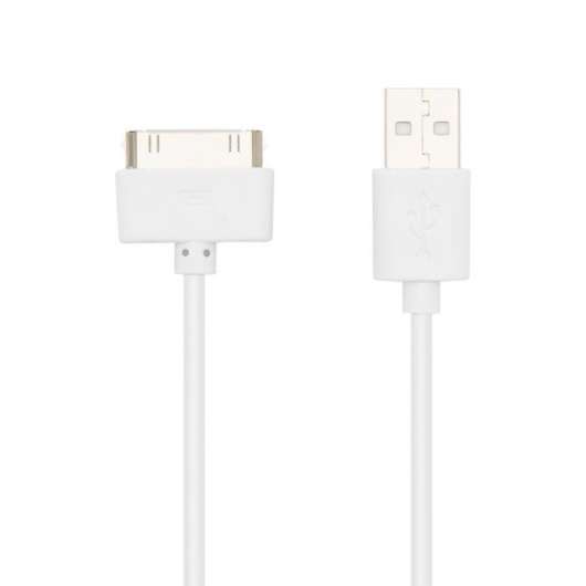 Linocell USB-kabel för iPhone 30-pin Vit 2 m