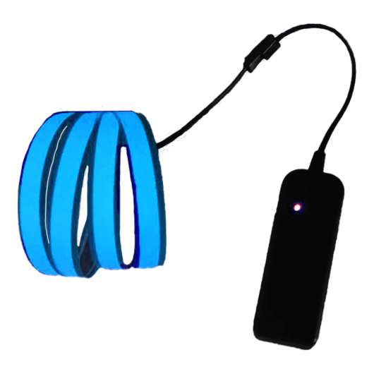 Ljudaktiverad Neon LED-Slinga - Blå