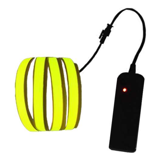 Ljudaktiverad Neon LED-Slinga - Gul