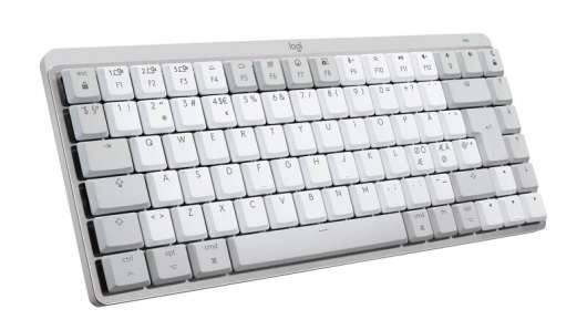 Logitech mx mechanical mini minimalist wireless illuminated keyboard for mac - pale grey