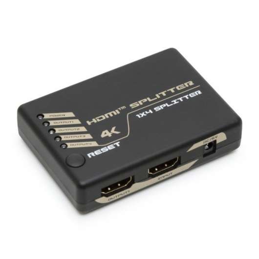 Luxorparts Aktiv HDMI-splitter 4-vägs